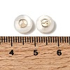 Natural Freshwater Shell Flat Round Beads SHEL-C009-01D-3