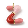 Brass Enamel Pendants KK-E093-03G-Z-1