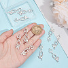 10Pcs 201 Stainless Steel Pendants STAS-UN0060-25-4