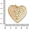 Brass Micro Pave Cubic Zirconia Pendants KK-U076-18G-02-3