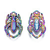 Rainbow Color Alloy Pendant Rhinestone Settings PALLOY-N156-182-NR-3