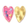 304 Stainless Steel Enamel Pendants STAS-K256-03G-03-1