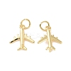 Rack Plating Brass Charms X-ZIRC-C042-09G-1