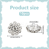 10Pcs 1-Hole Alloy Rhinestone Shank Buttons BUTT-FG0001-28B-2
