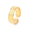 304 Stainless Steel Open Cuff Rings for Women RJEW-K309-32C-G-4
