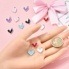 12Pcs 6 Colors Rack Plating Alloy Enamel Charms ENAM-YW0004-94A-5