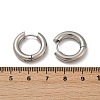 202 Stainless Steel Polishing Hoop Earrings EJEW-M106-02P-02-5