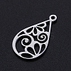 Non-Tarnish 304 Stainless Steel Pendants A-STAS-S105-JN896-1-2