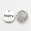 Tibetan Style Alloy Pendants X-TIBEP-Q078-22AS-RS-2