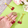 3Pcs Alloy Micro Pave Clear Cubic Zirconia Pin JEWB-FH0003-25A-3