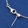 Brass Cable Chains Bracelets for Women BJEW-G735-09S-2