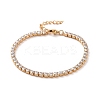 304 Stainless Steel Rhinestone Strass Chain Bracelets STAS-B021-14G-1