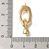 Brass Fold Over Clasps KK-K389-007G-3