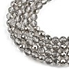Electroplate Transparent Glass Beads EGLA-B013-02A-PL16-3