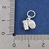 925 Sterling Silver Coffee Bean & Coffee Cup Charms LS-STER-K183-02S-3