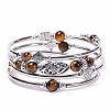 Bohemian Multi-Layered Natural Tiger Eye Wrap Bracelet Women's Jewelry LS-MV3343-3-1