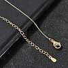 0.6MM Brass Box Chain Necklaces NJEW-G341-01G-1