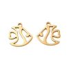 201 Stainless Steel Pendants STAS-I199-D01-G-1