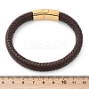 Braided Microfiber Leather Cord Bracelets for Women Men BJEW-D304-05G-01-3