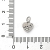 Brass Micro Pave Clear Cubic Zirconia Charms KK-A273-04P-3