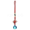 Glass Round Ball Hanging Ornaments HJEW-Z006-01A-1