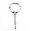 Tarnish Resistant 304 Stainless Steel Split Key Rings LS-STAS-G085-06-1