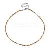 Glass Beaded Necklace NJEW-Z029-05G-1