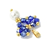Shell Pearl Beads Glass Pendants PALLOY-MZ00432-04-4