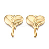 Ion Plating(IP) 201 Stainless Steel Pendants STAS-N098-065LG-3
