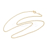 1/20 14K Gold Filled Singapore Chain Necklaces for Women Men NJEW-Z068-10G-4