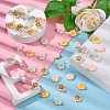 40Pcs 5 Colors Opaque Resin Pendants RESI-CJ0002-31-6