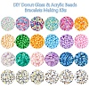 DIY Donut Glass & Acrylic Beads Bracelets Making Kits DIY-FS0007-68-2