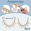 4Pcs 2 Styles Iron Cable Chains Bag Decorative Chains HJEW-DR00194-2