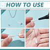 10Pcs 925 Sterling Silver Screw Eye Peg Bails STER-HY0001-20-4