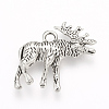 Tibetan Style Alloy Pendants TIBEP-Q076-021AS-NR-1