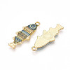 Alloy Enamel Pendants FIND-C037-16G-09-1-2
