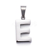 Non-Tarnish 304 Stainless Steel Letter Pendants STAS-H127-E-P-1