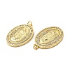 Brass Micro Pave Cubic Zirconia Pendants KK-E068-VB272-1-3