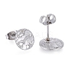 Non-Tarnish 304 Stainless Steel Stud Earring Findings X-STAS-M228-T01-02P-2