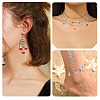 90Pcs 15 Styles Alloy Glass Pendants PALLOY-TA00166-8