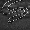 Non-Tarnish 304 Stainless Steel Square Snake Chain Necklaces NJEW-L173-005-P-1