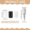 90Pcs 3 Colors Iron Furniture Shelf Support Pegs with Plastic Non-Slip Sleeve AJEW-BC0009-14-2