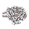 Tarnish Resistant 201 Stainless Steel Cord Ends STAS-F250-10P-M-1