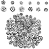 120Pcs 12 Styles Tibetan Style Alloy Beads TIBEB-SC0001-53-1