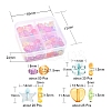 125Pcs 4 Style Transparent Acrylic Beads MACR-YW0001-60-3