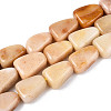 Natural Topaz Jade Beads Strands G-N354-02B-01-2