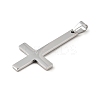 Christian Inverted Cross 304 Stainless Steel Saint Peter's Cross Big Pendants STAS-R171-03P-2