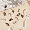 60Pcs 2 Colors Breast Cancer Awareness Ribbon Carved Word Hope Tibetan Style Alloy Pendants UNKW-LP0001-19-3
