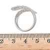 304 Stainless Steel Open Cuff Rings for Women RJEW-A079-12B-P-5