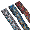 WADORN® 5.46M 3 Styles Ethnic Style Embroidery Polyester Ribbons SRIB-WR0001-03-1